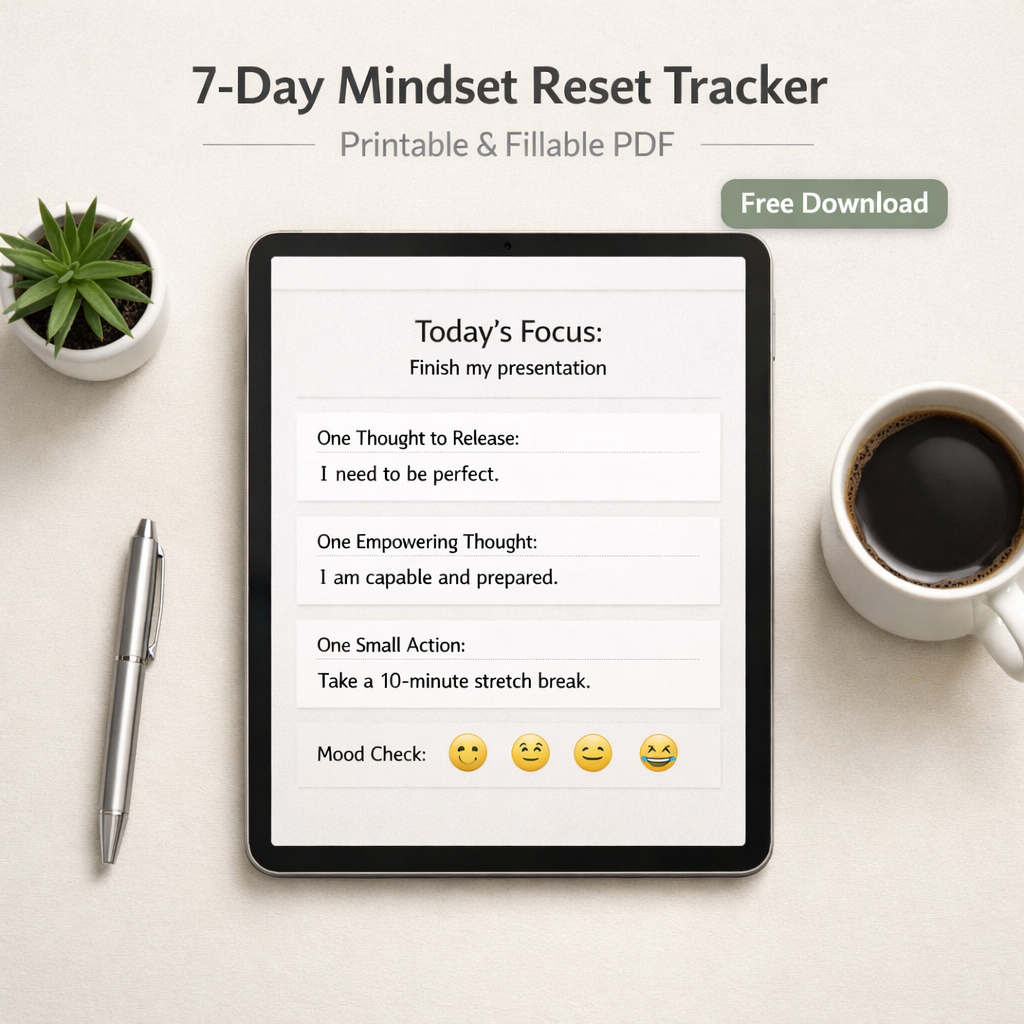 7-Day Mindset Reset Tracker