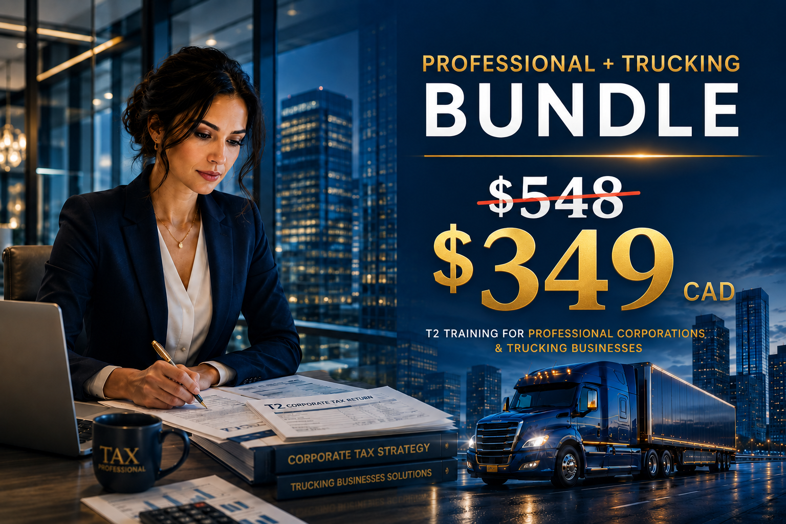 T2 for : Professional + Trucking (2 Courses) (Bundle)